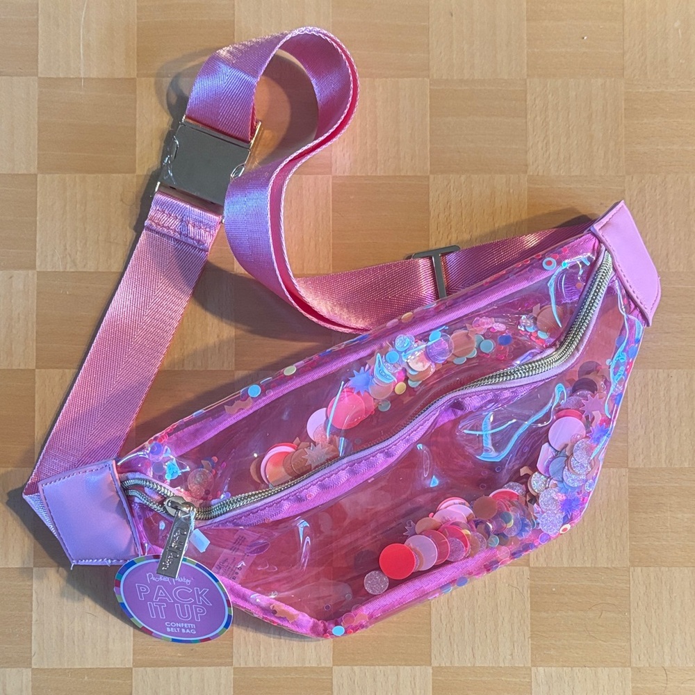 Packed Party Confetti Belt Bag nwt